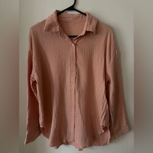 Casual Peach Shirt taille S/M